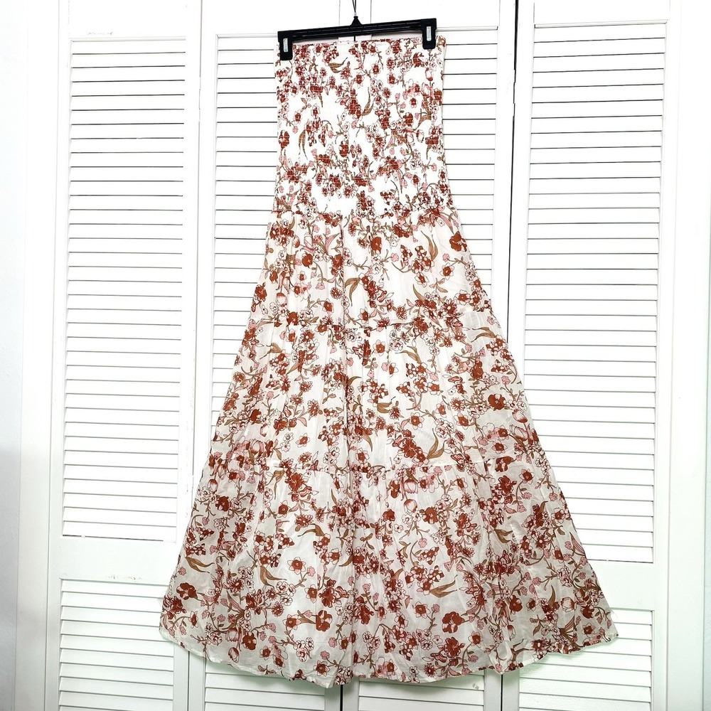 Anthropologie Meadow Rhodes Large Maxi Dress Cottage Romantic Coquette Feminine - Picture 4 of 7